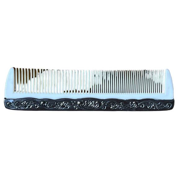 Vintage 4 piece vanity set. Silver Plated Raised Roses. Ornate.Mirror,brush,comb - Picture 10 of 10